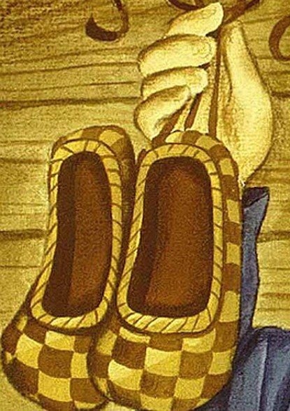 Иллюстрации к рассказу Бунина лапти