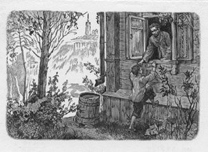 Горький детство иллюстрации пожар