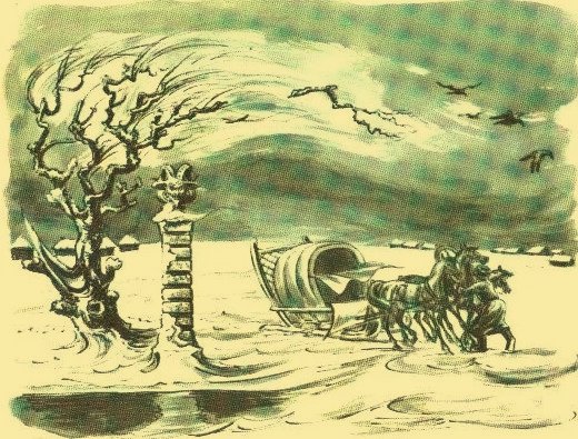 Рисунок к повести метель