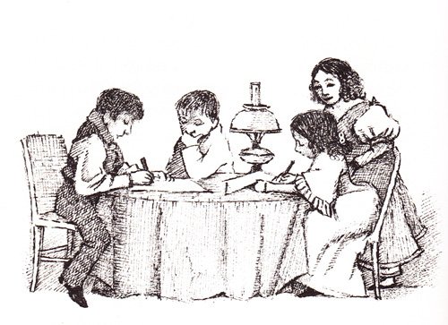 Иллюстрация к рассказу Толстого маман