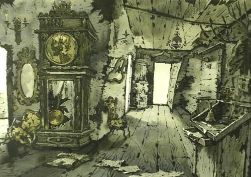 Бунин в деревне рисунок