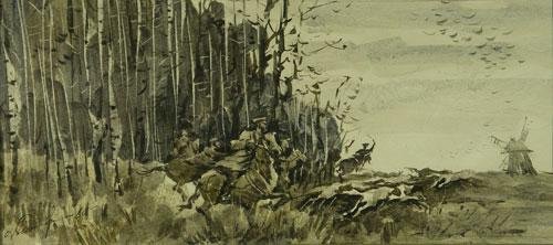 Иллюстрация к рассказу Бунина в деревне