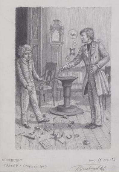 Лев толстой отрочество иллюстрации