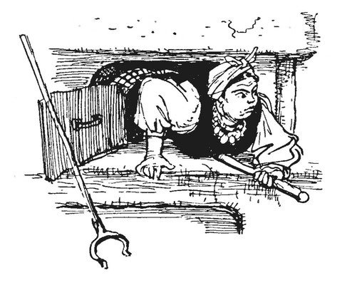 Ведьма раскраска