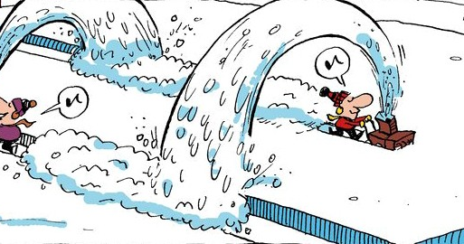 Карикатуры на чистку снега