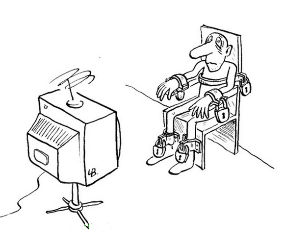 Комикс в плену у телевизора