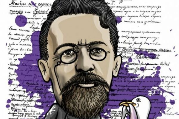 Карикатура на Чехова