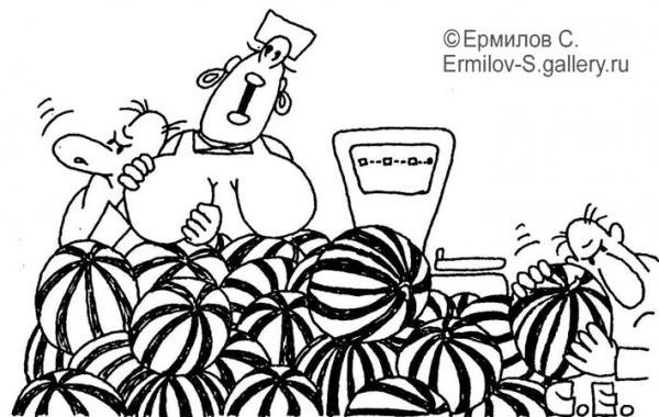 Карикатура на большую грудь