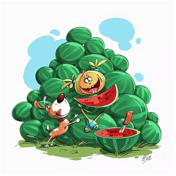 Открытка Арбуз