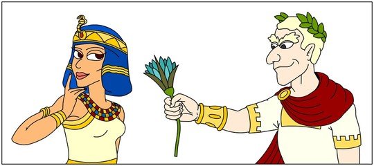 Клеопатра и Цезарь Мем