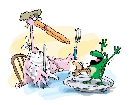 Смешные Цапли карикатуры