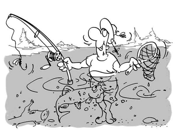 Карикатуры на тему рыбалка