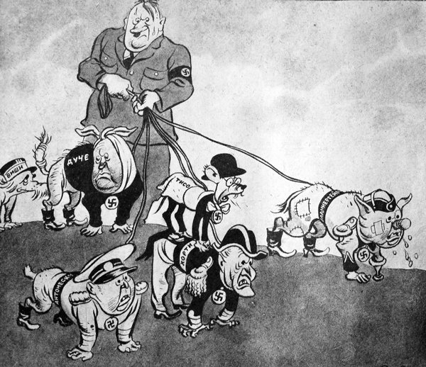 Карикатуры на красную армию