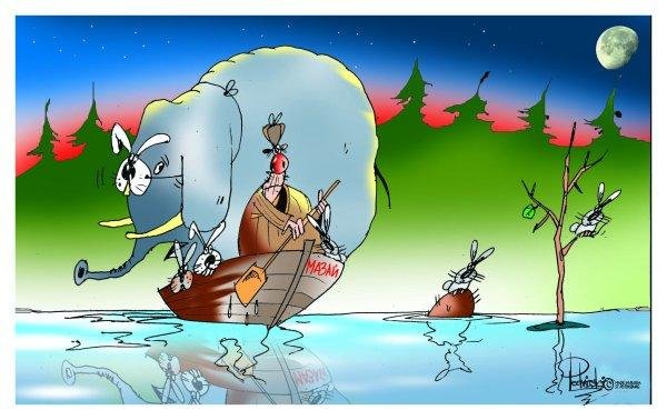 Дед Мазай и зайцы карикатура