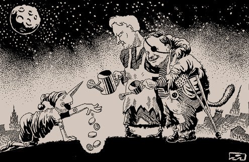 Меринов Буратино карикатуры