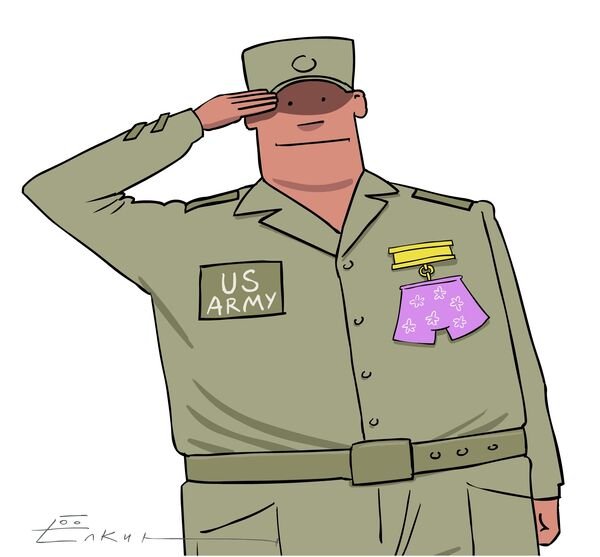 Американский генерал карикатура