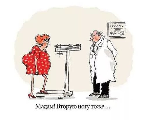 Лишний вес карикатура