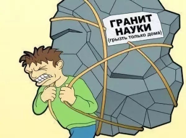 Гранит науки карикатура