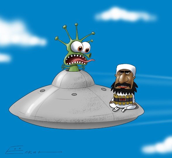 Инопланетяне карикатура