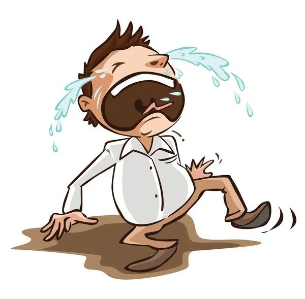 Плачущий человек мультяшный