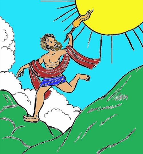 Иллюстрация к мифу о Прометее