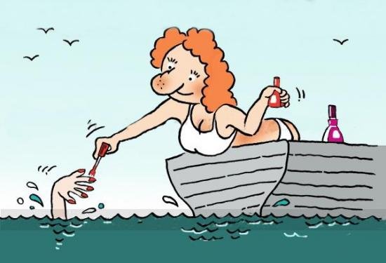 Тонущий карикатура