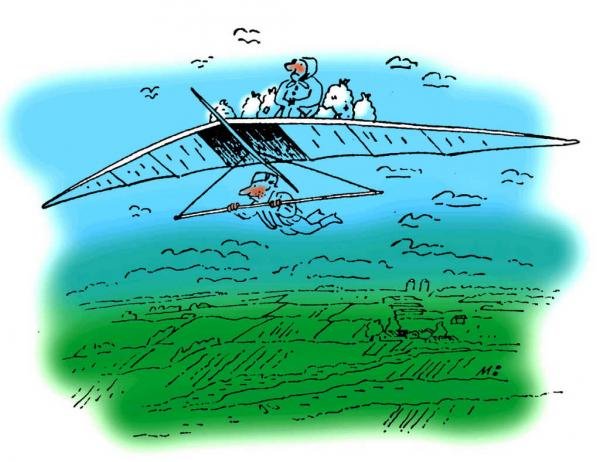 Дельтаплан смешной