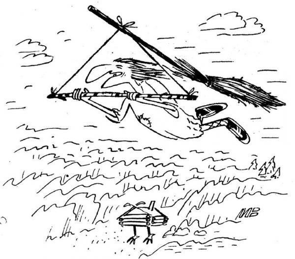 Путин и стерхи карикатура