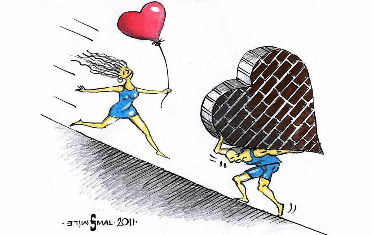 День Святого Валентина карикатуры
