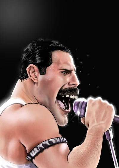 Шарж на Фредди Меркури