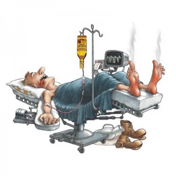 Больной человек карикатура