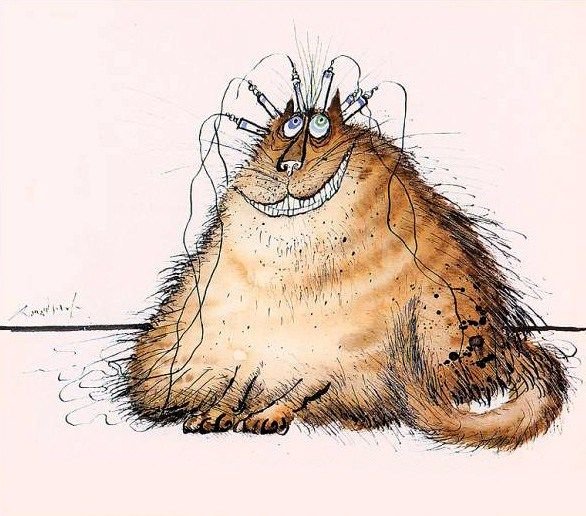 Жирный кот карикатура