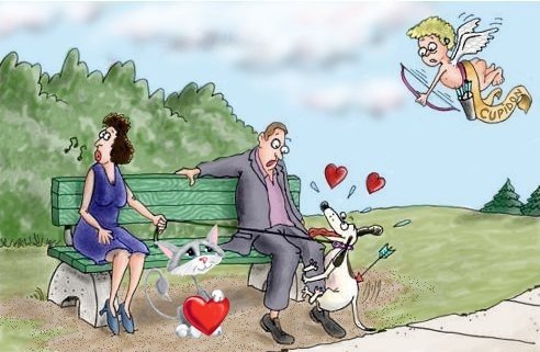 Карикатуры про влюблённых