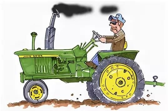 Трактор карикатура