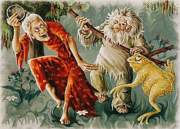 Баба Яга Леший Кикимора