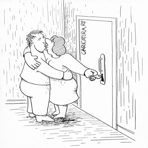 Карикатура подсматривает