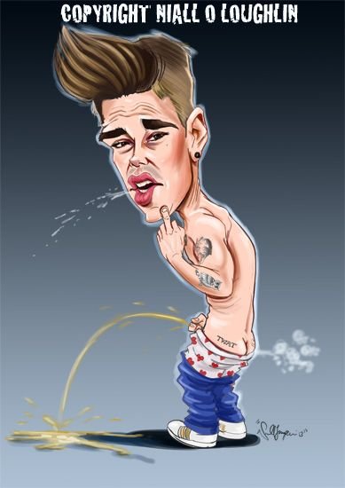 Шарж на Бибера