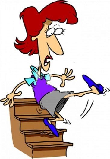 Человек падает с лестницы рисунок