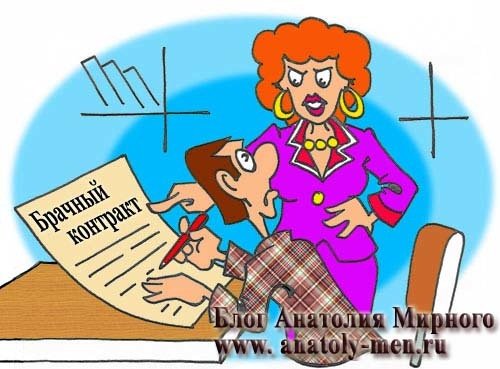Брачный контракт юмор