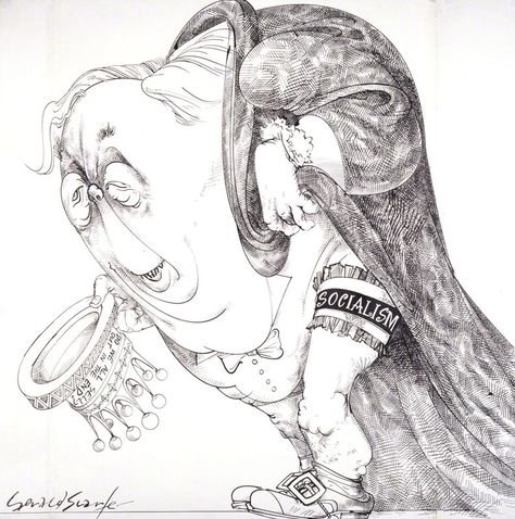 Гарольд Вильсон карикатуры