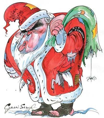 Индейка Рождество карикатура страшненький