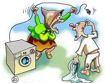 Карикатуры на ремонт стиральных машин