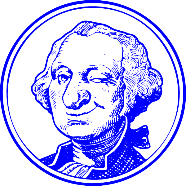 Джордж Вашингтон подмигивает