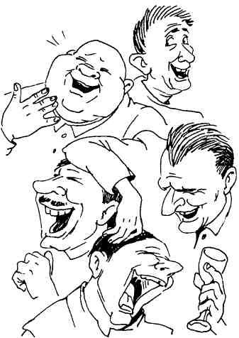 Смех на белом фоне