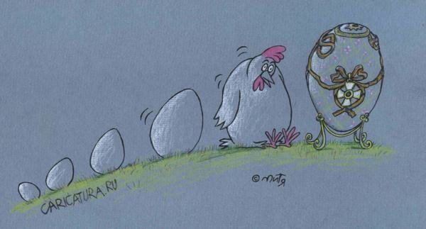 Яйцо Фаберже шарж