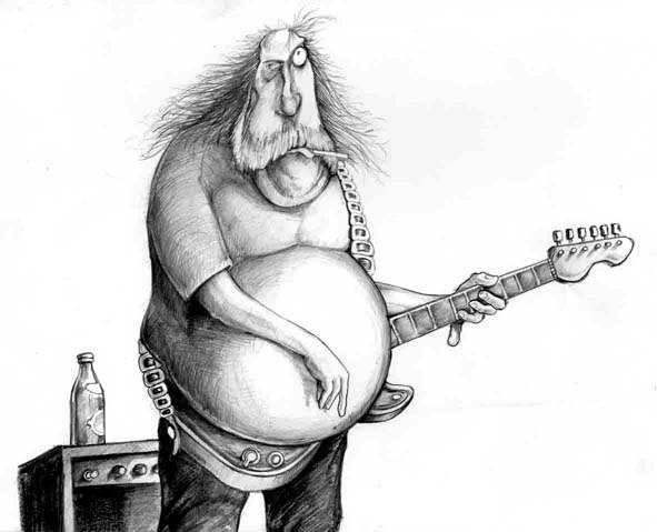 Гитара карикатура