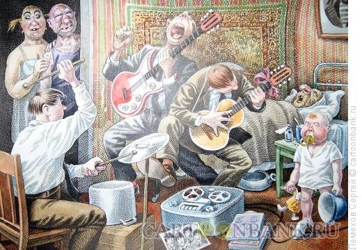 Русский рок карикатура