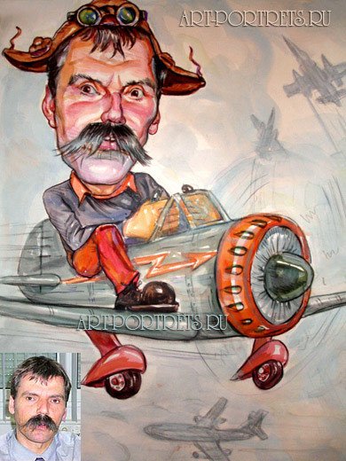 Карикатуры на самолеты