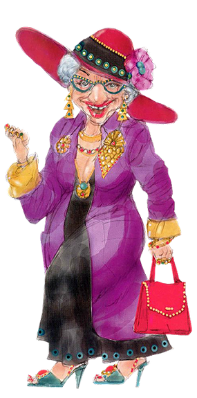 Веселые старушки в шляпах