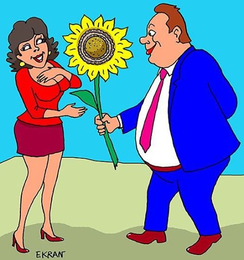 Карикатуры на мужчин и женщин